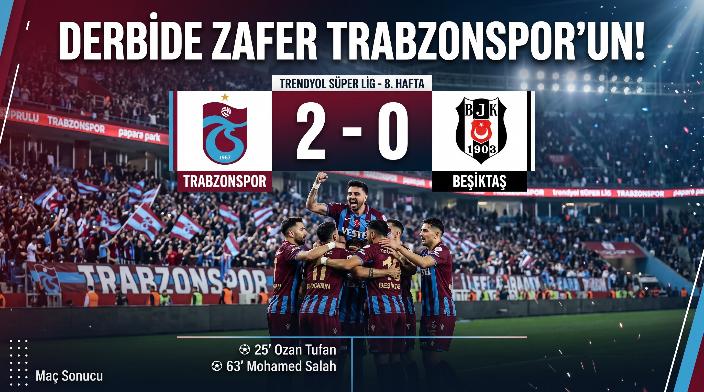 TrabzonSpor Beşiktaş Maç Sonucu