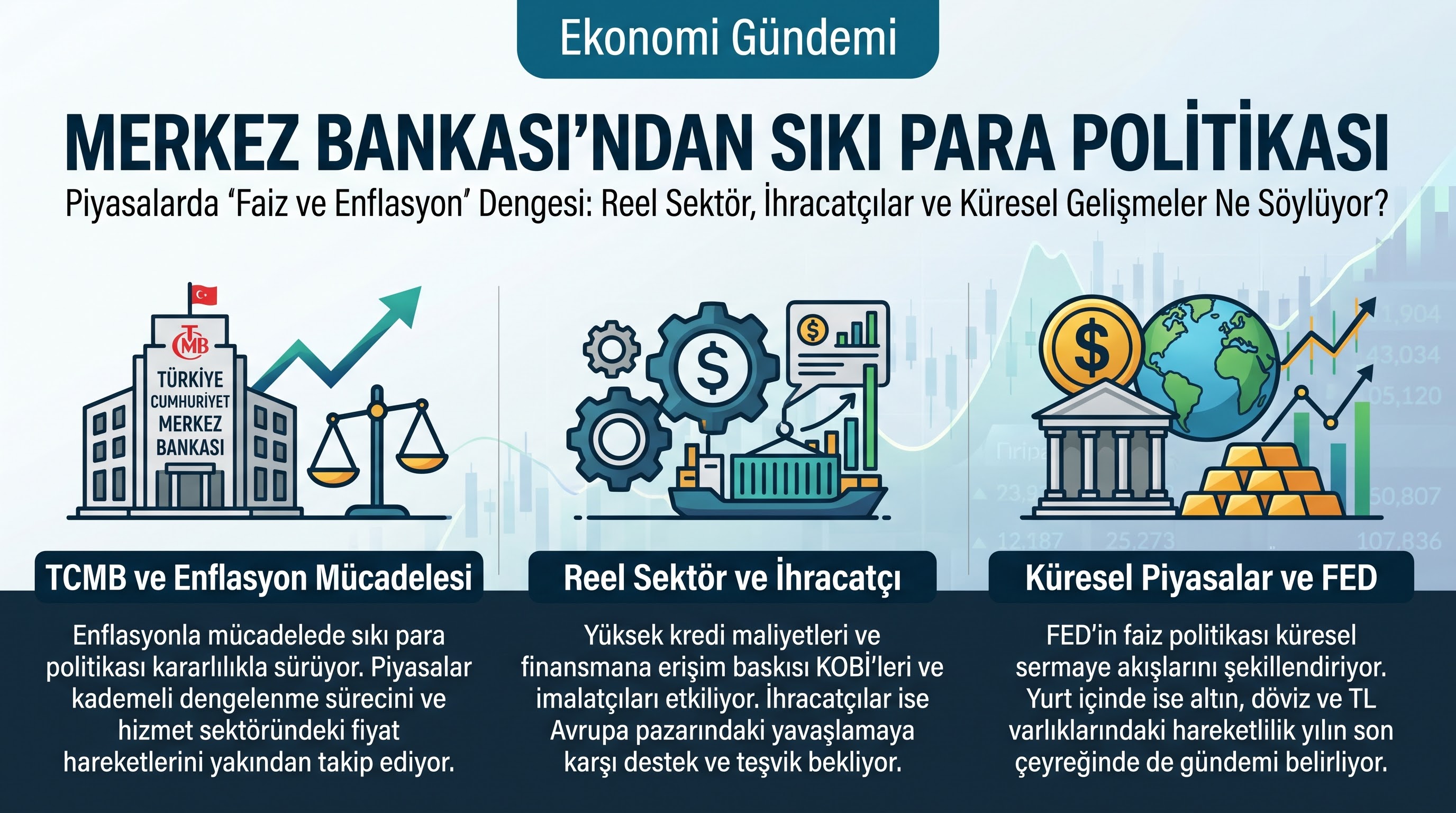 Merkez Bankasından Sıkı Para Politikası