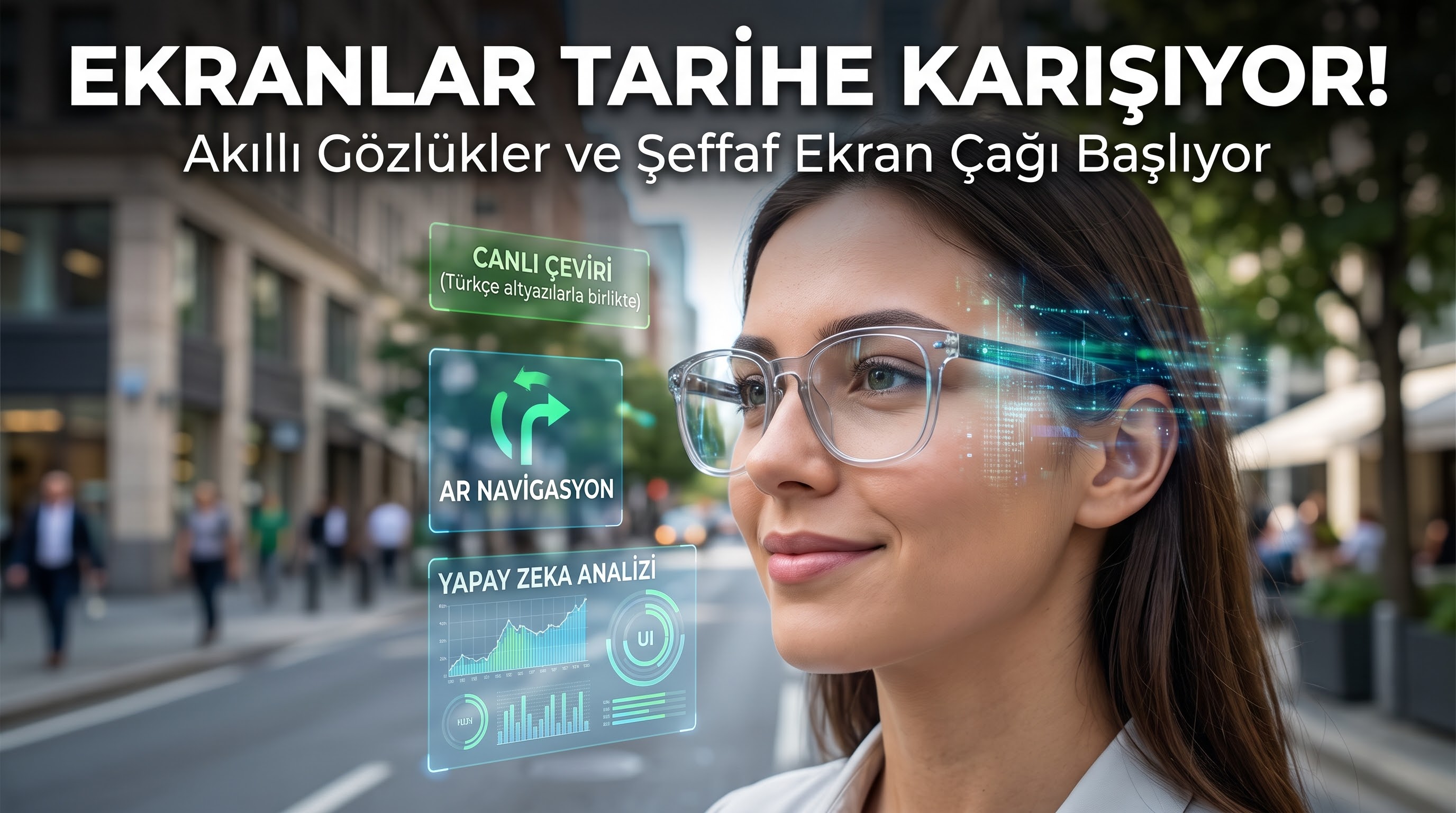 Akıllı gözlükler ve şeffaf ekran teknolojisi